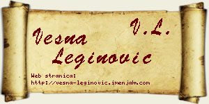 Vesna Leginović vizit kartica